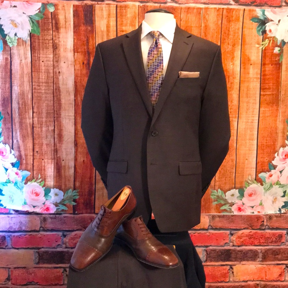 Men's Brown Single-Breasted Ralph Lauren Suit